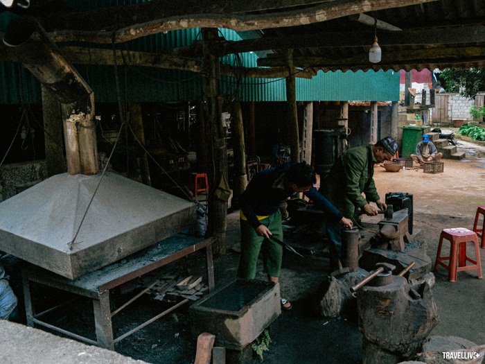 villages artisanat Cao Bang forgeron pac rang